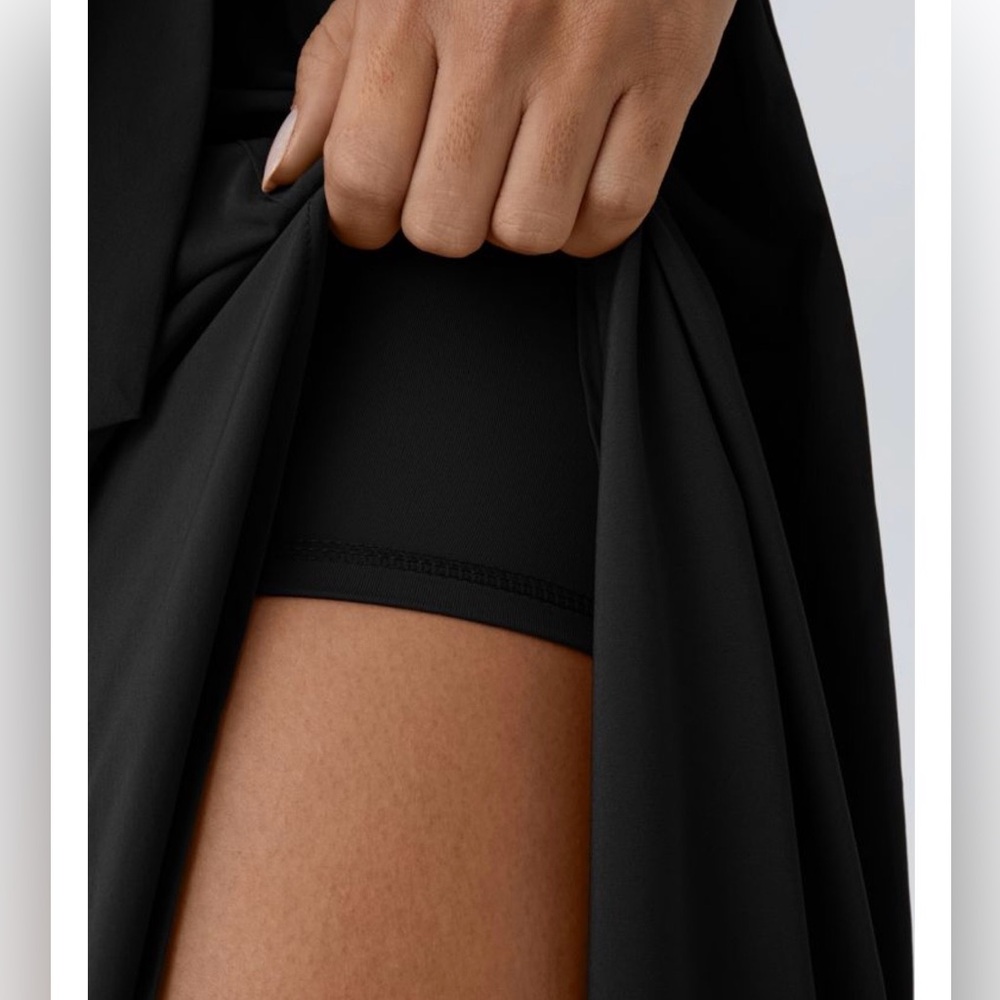 NWT! Halara Breezeful High Waisted Tie-Side Quick Dry Midi Skirt with Shorts - Picture 4 of 10